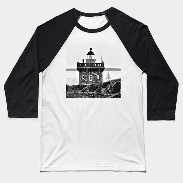 The Kermorvan turret and the sailboat Baseball T-Shirt by rollier